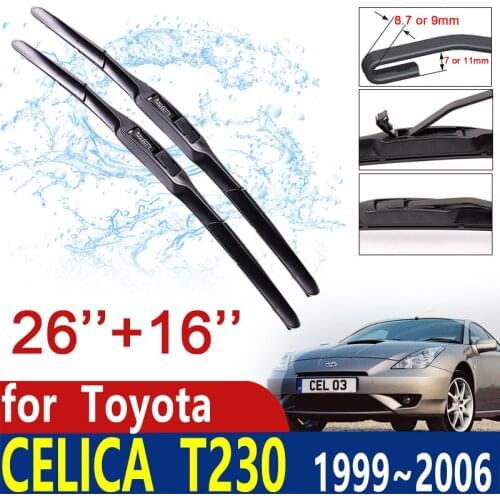 For Toyota Celica T230 1999~2006 Windscreen Windshield Wipers Car Wiper Blade Car Accessories 2000 2001 2002 2003 2004 2005