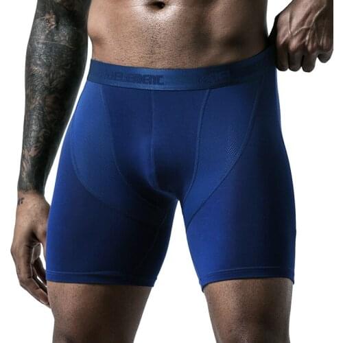 2021 New Color Matching Men Boxer Underwear Man Male Shorts Seamless Long Leg Boxers Underpants for Quality Sexy Panties L-5XL