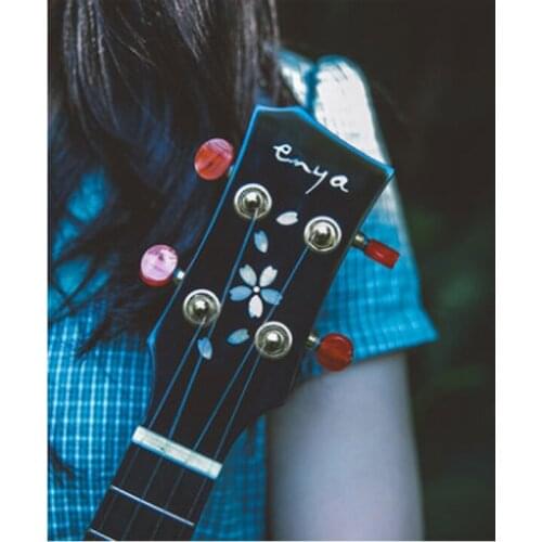 Ukulele 23 Inches Mahogany Wood Veneer Small Guitar Beginner Unisex