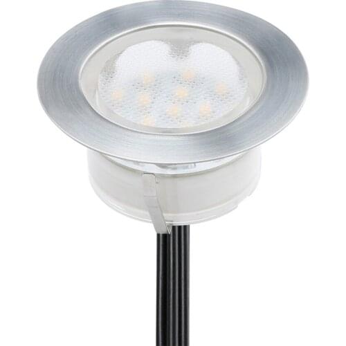 Recessed LED UP Lamp for Outdoor Decoration Underground Led Light Patio DC12V 1.5W IP67 Led Lighting Fixtures Stainless Steel