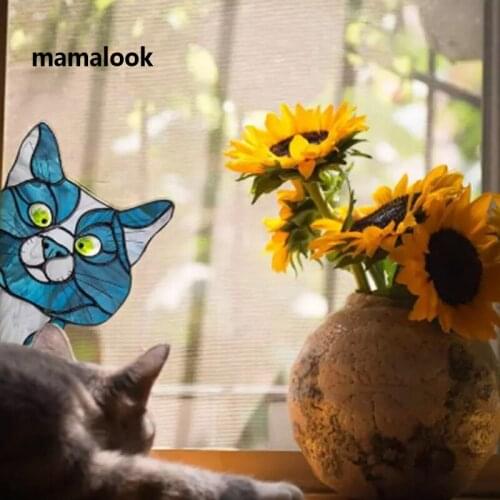 Funny Cat Dog Stickers Home Wall Window Decoration Christmas Festive Decoration TXTB1 1pc