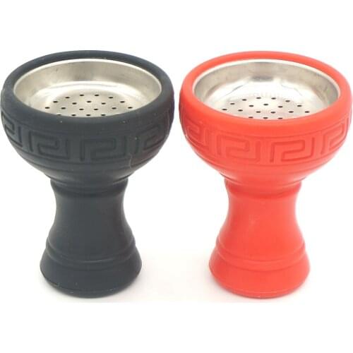 10Pcs Hookah Bowl Refractory Silicone Shisha Bowls Sheesha Chicha Narguile Smoke Tobacco Cigarette Smoking Accessories Chicha
