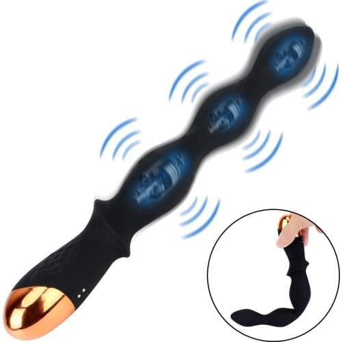 10 Speed Prostate Massager USB Magnetic Charging Dildo Butt Plug Vibrator Anal Beads Vibrator Sex toys for Women