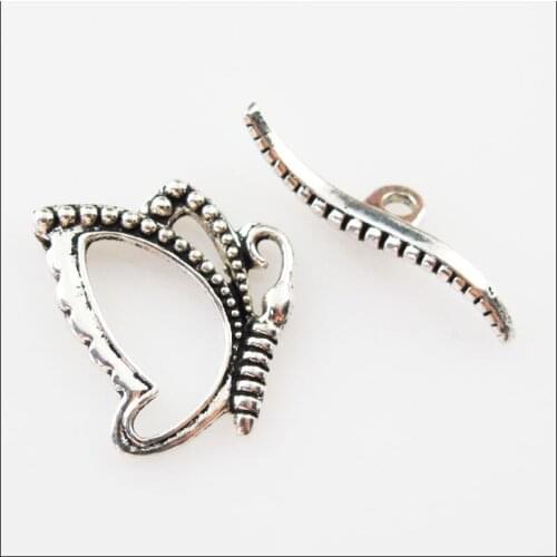 12 New Connectors Necklace Lovely Animal Butterfly Toggle Clasps Tibetan Silver