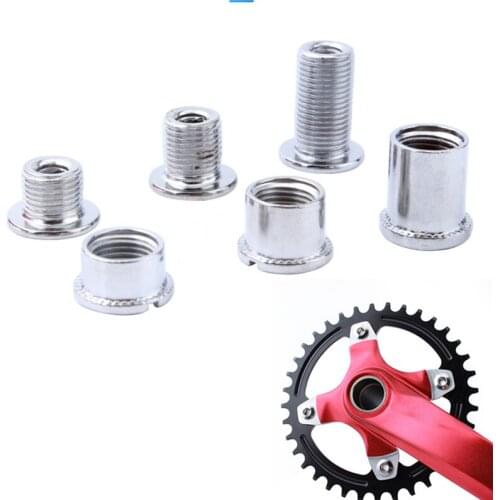 2Pair/set Nail Plate Dental Plate Screws Steel Chainwheel Bolts MTB Road Bike Crank Plate Crusset Nut Parts Bicycle Accessories