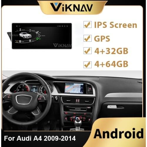 Android Car Radio Head Unit For AUDI A4 2009 2010 2011 2012 2013 2014 High match Car Stereo Recorder DVD Multimedia Player GPS