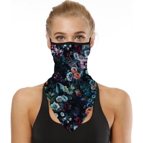 Balaclava 3D Faces Scarf Outdoor Multi-use Men Magic Neck Tube Bandana Warmer Starry Flower Men Women Scarves Face Cover маска