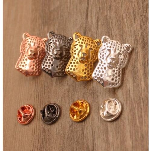 Mdogm 2020 Cheetah Animal Brooches And Pins Suit Cute Metal Funny Small Father Collar Badges Gift For Male Men