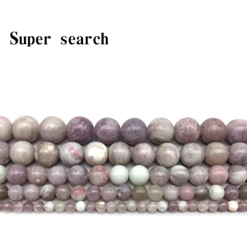 Natural Stone Violet Lilac Jaspers Beads In Loose 15" Strand 4 6 8 10 12 MM Pick Size For Jewelry