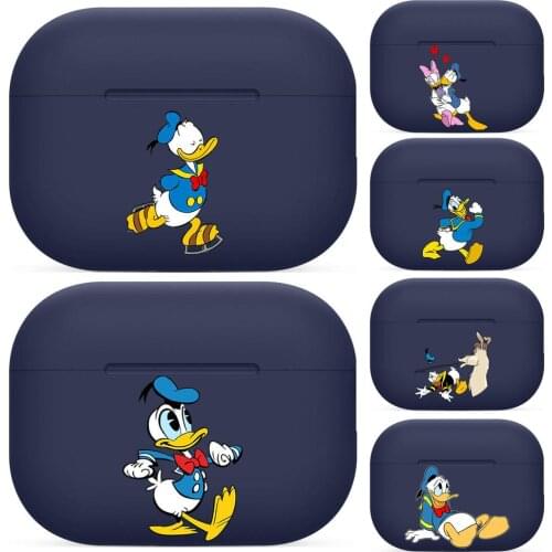 Donald Duck For Airpods pro 3 case Protective Bluetooth Wireless Earphone Cover Air Pods airpod case air pod cases Navy