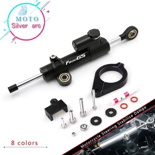 Motorcycle CNC Damper Steering StabilizerLinear Reversed Safety Control+Bracket For bmw F800GS/ADV F800 GS F 800 GS ADV