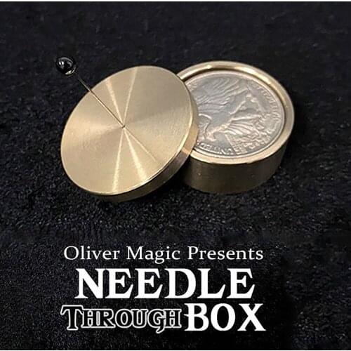 Needle Through Box by Oliver Magic Magic Tricks Coins Appearing Magician Close Up Street Illusions For Professional Magicians