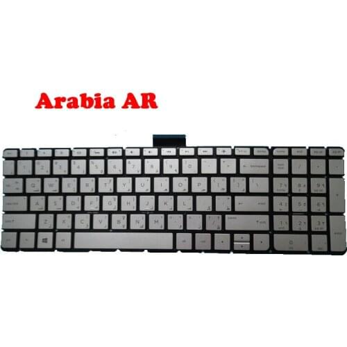 Laptop Keyboard For HP for ENVY M6-W000 15-W000 sliver with backlit Arabia AR 798954-171 807526-171 9Z.NC8BW.00A NSK-CW0BW 0A