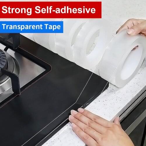 Sink Corner Line Tape Kitchen Sink Gap Waterproof Strong Self-adhesive Transparent Tape Bathroom Gap Self-adhesive Seal Tool