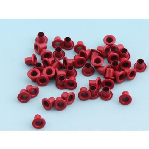 Mini Grommet Eyelets 200-500pcs 2mm(hole)Red Studs Grommets for Sewing Clothes Leathercraft Canvas Hardware Shoe eyelets