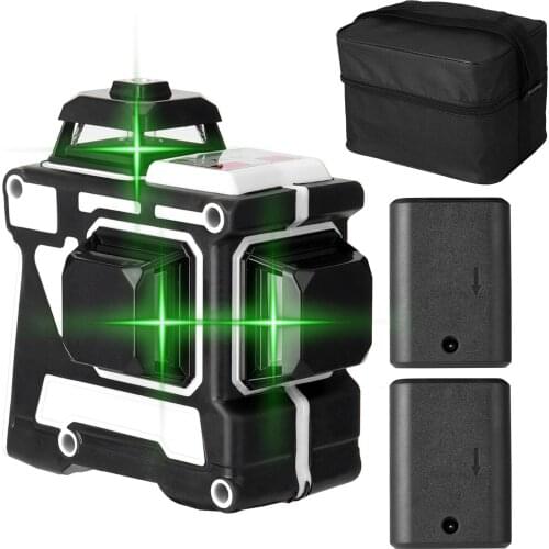 KKmoon Multifunctional 3D 12 Lines Laser Level Tool Vertical Horizontal Lines with Self-leveling Function