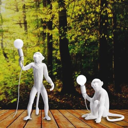 Nordic Hemp Rope Monkey Chandelier for Wall Lamp Living Room Dining Room Bedroom Modern Industrial Style Chandelier Table Lamp