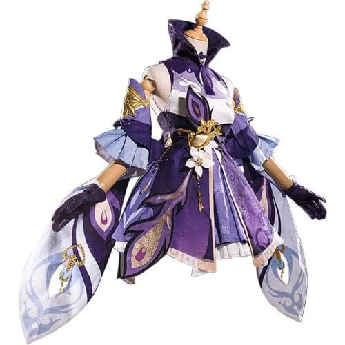 2020 Hot Sale New Arrival Game Genshin Impact Keqing Christmas purple New Outfit