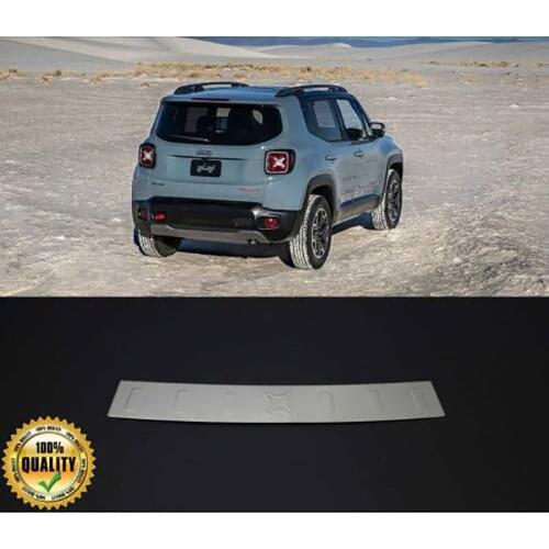 Jeep Renegade Chrome Rear Bumper Sill Cubic Zirconia Stainless Steel (2014-)