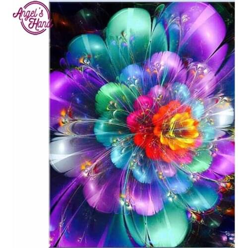 Full square Diamond colorful flowers 5D DIY diamond painting cross stitch diamond mosaic Home Furnishing decorative handicraft