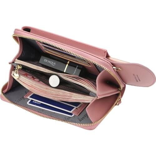 PU Casual Lady Bag Brand Mobile Phone Big Card Bag Handbag Wallet 2020 New Ladies Fashion Shoulder Bag