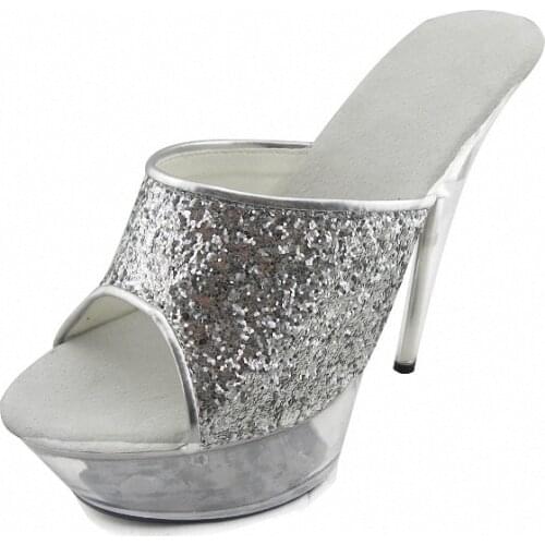 Professional Customize 15 Ultra High Heels Sandals Glitter Platform Bride Wedding Shoes Womens Shoes Crystal Shoes