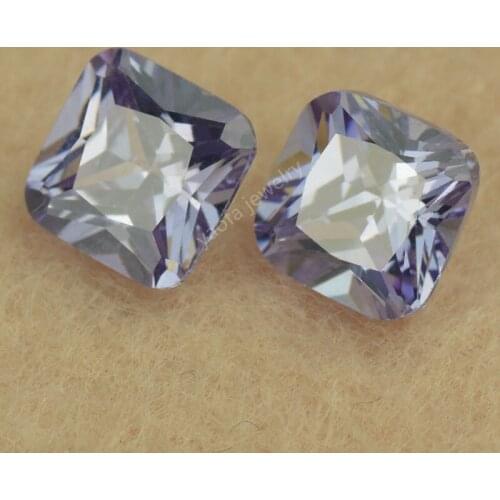 Sale 3*3~15*15mm 5A Light Lavender Violet Octagon Shape Square Cut Loose Lab Created Cubic Zircon CZ Stone Gems For Jewelry
