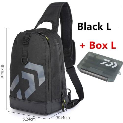 Fishing Lure Bag Multifunctional Waterproof Fishing Bag Single Shoulder Lure Backpack Reel Bag Fish Tackle Bag With Bait Box