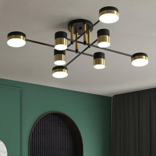 Dining room LED chandelier light luxury modern minimalist dining room chandelier