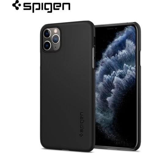 Spigen Thin Fit Series Matte Black Hard Back Cover Lightweight Thin Case for iPhone 11 Pro Max / iPhone 11 Pro / iPhone 11