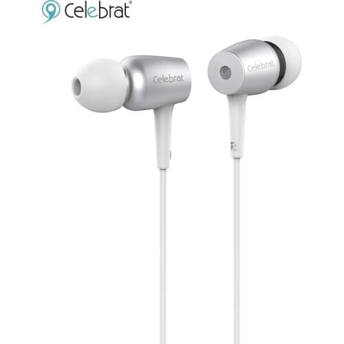 Celebrat G1 Universal 3.5mm In-Ear Stereo Earbuds Earphone Metal bass headset With Mic for oppo a92