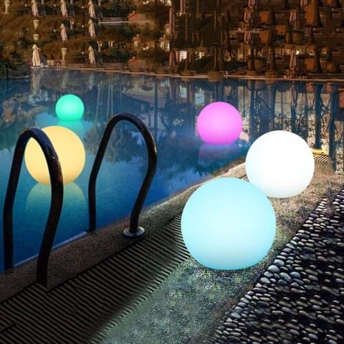 Waterproof LED Garden Ball Light RGB Underwater Globe light Outdoor Christmas Wedding Party Lawn Lamps Swimming Pool Floating