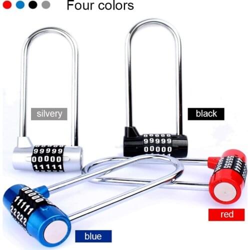 5 Combination Digit U Shape Lock Zinc Alloy Anti-Theft-Lock for Cabinet door Luggage and bags Trunk Gym locker hold-all Lock
