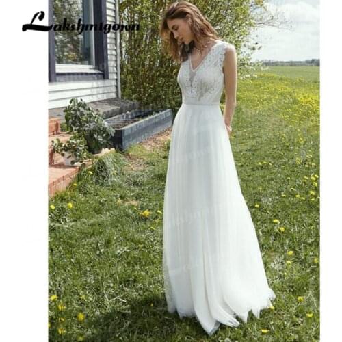 Elegant Tulle V-Neck Lace Applique Vestido De Noiva Wedding Dress Robe De Soiree Bride To Be Vestidos De Fiesta 2022 New Arrival