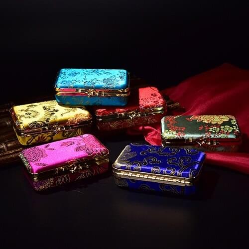 1pcs Plain Embroidered Makeup Display Lipstick Stand Case Bag Makeup Cosmetics Lipstick Organizer Holder With Mirro New