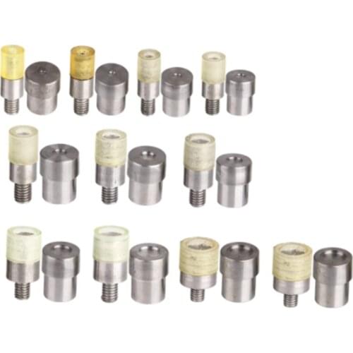 12Sets Double Caps Rivets Dies(4/5/6/7/8/9/10/11/12/13/14/15mm) Rivet Installation Tool Mold Sewing Accessories