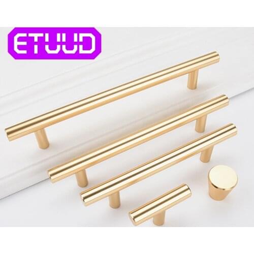 12Pcs Modern Aluminium alloy Kitchen Door Cabinet T Bar Handle Pull Knob cabinet knobs furniture handle cupboard drawer handle
