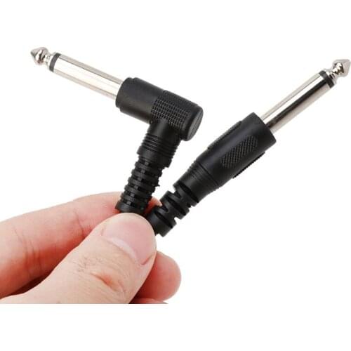 3M/10 Feet Instrument Guitar Cable 6.35mm Straight To Right Angle Plug 87HF