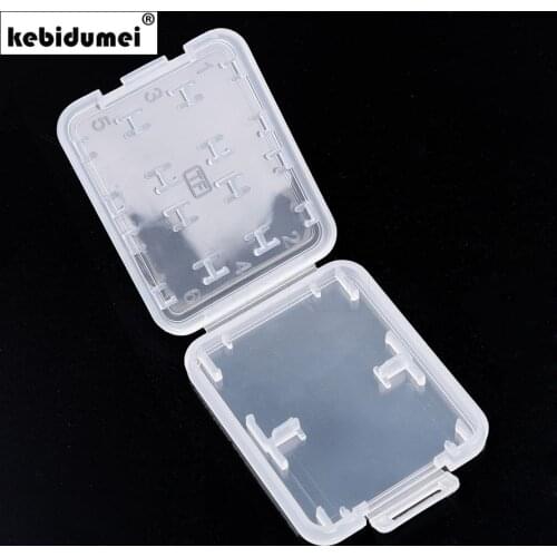 3Pcs/lot 8 IN 1 Hard Memory Card Storage Case TF Card Micro SD Store Box Plastic Protector Holder Case for SD SDHC TF MS Stick