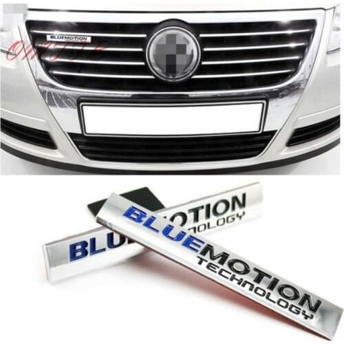 3D Bluemotion Emblem Letters Badge Decal Logo Sticker Grille For Volkswagen CC Golf POLO Passat Bora MK4 MK5 MK6 Lavida TIGUAN