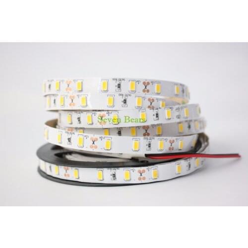 5m double layer PCB LED strip 5630 DC 12V flexible light 60 leds/m non waterproof Warm White smd 5630 300 leds strip lighting