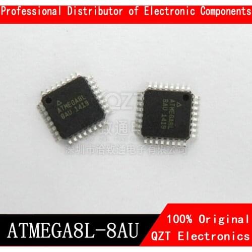 5pcs ATMEGA8-16AU ATMEGA8A-AU ATMEGA8L-8AU ATMEGA8 16AU ATMEGA8A AU ATMEGA8L 8AU QFP-32 Chipset new and original IC