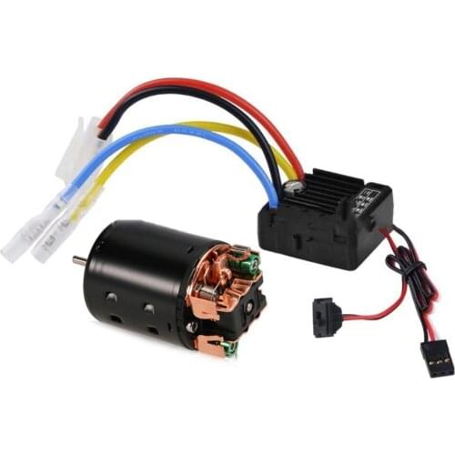 540 Carbon Brushed High Torque Motor WP1060 Waterproof ESC Kit for T4 SCX10 RGT Climbing Car
