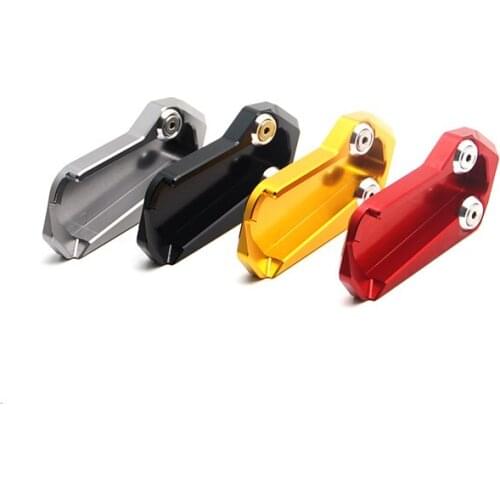 Motorcycle CNC Aluminum Foot Kickstand Extension Pad Plate Side Stand Enlarger For KYMCO Ak550 AK 550 2017 2018