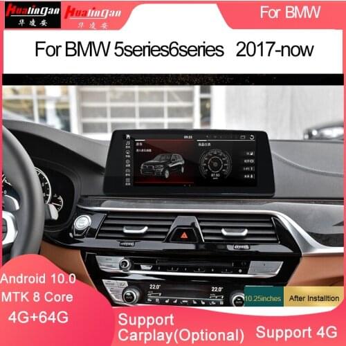 Hualingan(1015)BMW5 Series 6 SeriesG30 G31 G32 Android 10.0 GPS Navigation 10.25" Blue Aay Anti-glare DVD Player Multimedia
