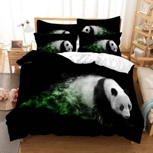 Colour Panda Bedding Set Duvet Cover Set 3d Bedding Digital Printing Bed Linen Queen Size Bedding Set Fashion Design