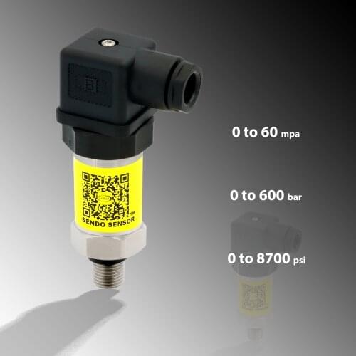 Pressure sensor 4 20mA OR 0.5 4.5v OR 0 10v OR 0 5v, high pressure 60 MPa, 600 bar gauge, g 1 4, g 1 2, 1 4 npt, 1 2 npt male