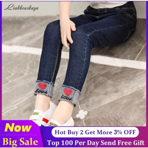 Jeans For Girls 2020 New Fashion Spring Jeans Girls Denim Pants Childrens Jeans Casual Style Teenage Costumes For Girls 2-14 Y
