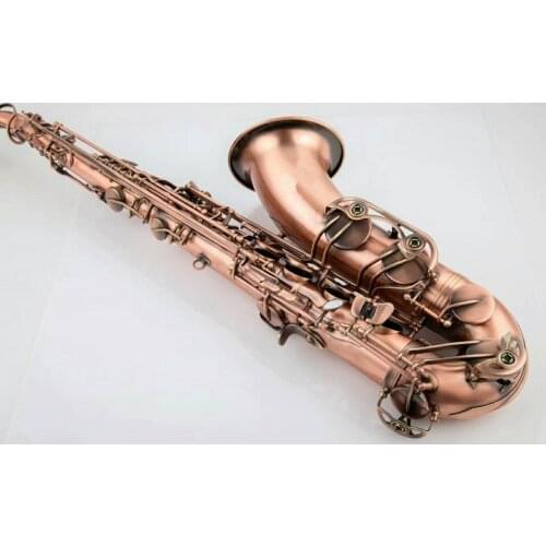 2021 NEW Tenor Saxophone Red Antique Copper Simulation Musical Instrument Professional Playing Tenor Sax Free Shipping
