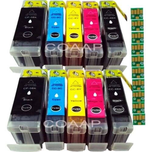10 Ink Cartridge for PGI5 CLI8 Pixma MP500 MP530 iP4200 MX850 MP610 MP800 MP800R iP7500 iP7600 Printer